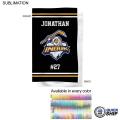 48Hr Quick Ship - Team Towel in Microfiber Dri-lite Terry, 15x25, Sublimated Sports Towel